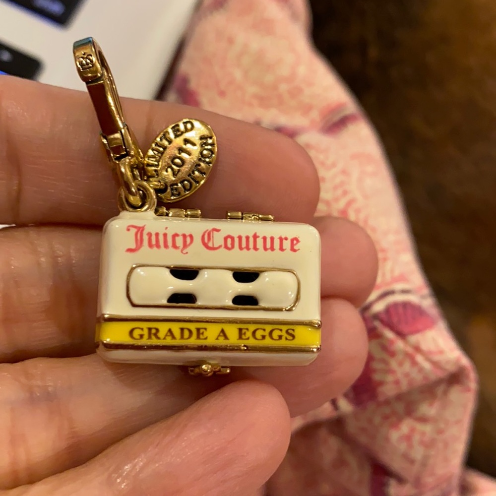 Juicy Couture Easter Egg Carton Gold Charm